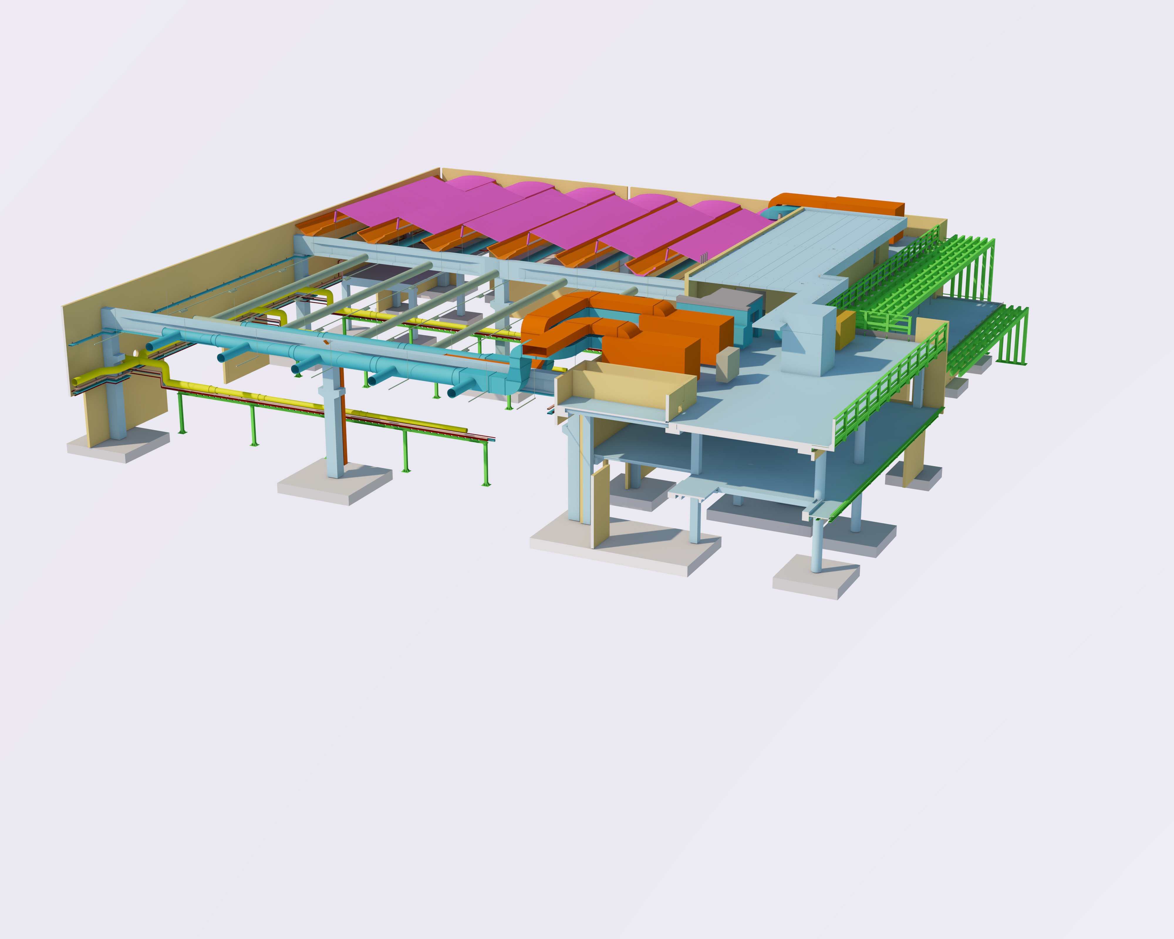 Edificio produttivo in BIM industry 4.0